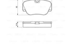 Комплект тормозных колодок BOSCH