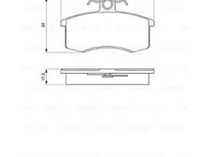 Комплект тормозных колодок BOSCH