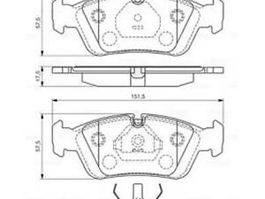 Комплект тормозных колодок BOSCH