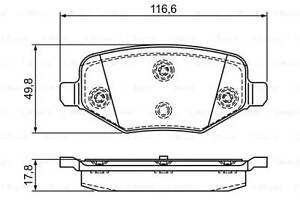 Комплект тормозных колодок BOSCH