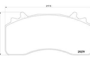 Комплект тормозных колодок DON