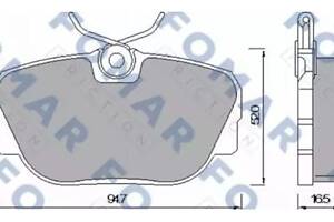 Комплект тормозных колодок FOMAR