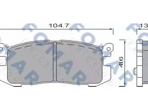 Комплект тормозных колодок FOMAR