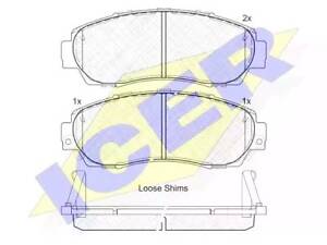 Комплект тормозных колодок ICER