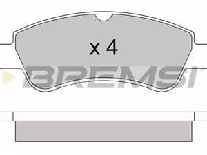 Комплект тормозных колодок на 1007, 2008, 206, 207, 208, 301, 307, Berlingo, C-Eelysee, C2, C2 Enterprise, C3, C3 Pic...