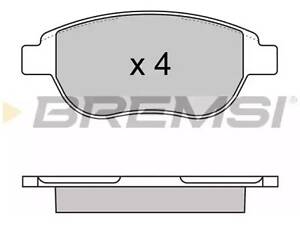 Комплект тормозных колодок на 1007, 206, 207, 307, Berlingo, C3, C4, C4 Grand Picasso, C4 Picasso / Grand Picasso, Xsara