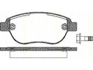 Комплект гальмівних колодок на 1007, 206, 207, 307, Berlingo, C3, C4, Doblo, Partner, Xsara