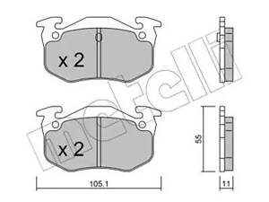 Комплект тормозных колодок на 106, 206, 306, Saxo, Xsara, ZX