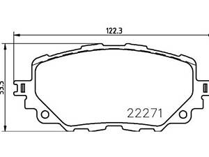 Комплект тормозных колодок на 124, MX-5