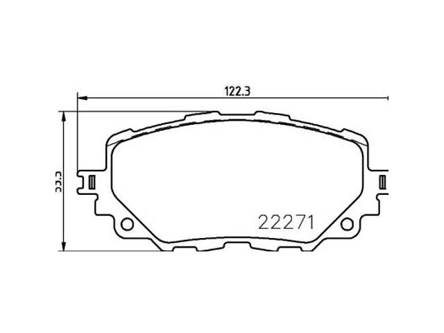 Комплект гальмівних колодок на 124, MX-5