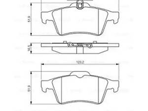 Комплект тормозных колодок на 3, 5, 9-3, C-MAX, C30, C5, C70, Focus, Focus C-MAX, GT, Kuga, Laguna, S-type, S40, Sign...