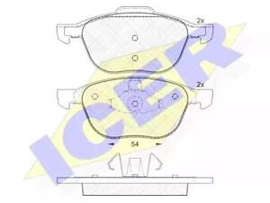 Комплект гальмівних колодок на 3, 5, C-MAX, C30, C70, Ecosport, Focus, Focus C-MAX