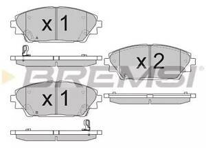 Комплект тормозных колодок на 3, CX-3