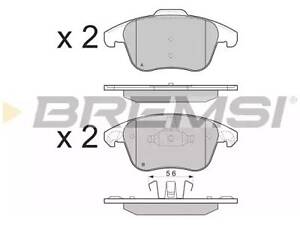 Комплект гальмівних колодок на 3008, 5008, C4, C4 Grand Picasso, C4 Picasso/Grand Picasso, DS4, DS5