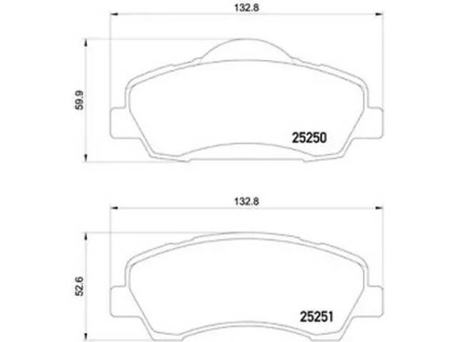 Комплект тормозных колодок на 301, 308, C-Eelysee, C4 Cactus