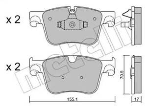 Комплект тормозных колодок на 308, C4 Grand Picasso, C4 Picasso / Grand Picasso