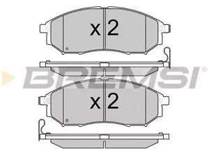 Комплект тормозных колодок на 350Z, FX, Koleos, M, Murano, NP300, Pathfinder, Q60, Q70, QX50, QX70, Qashqai, Ranger