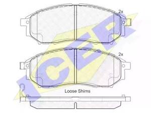 Комплект тормозных колодок на 350Z, FX, Koleos, M, Murano, NP300, Pathfinder, Q60, Q70, QX50, QX70, Qashqai