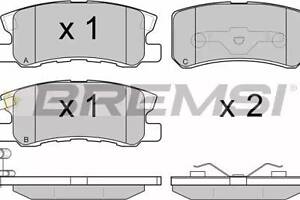 Комплект гальмівних колодок на 4007, 4008, C-Crosser, C4 Aircross, Flavia, Grandis, Outlander, Pajero, Pajero Sport