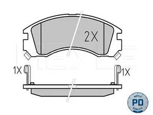 Комплект тормозных колодок на 4007, C-Crosser, Galant, L 200, L 400, Outlander, Pajero, Pajero Sport, Space Runner, S...