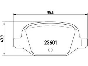 Комплект тормозных колодок на 500, 500 / 595 / 695, 500 C, 500C / 595C, Idea, Musa, Panda, Punto, Ypsilon