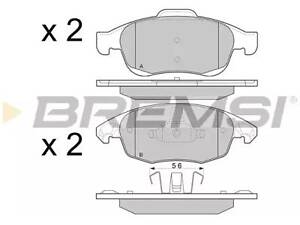 Комплект тормозных колодок на 5008, Berlingo, C4, C4 Grand Picasso, C4 Picasso / Grand Picasso, DS4, DS5, Partner