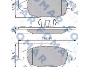 Комплект тормозных колодок на 5008, Berlingo, C4, C4 Grand Picasso, C4 Picasso / Grand Picasso, Partner