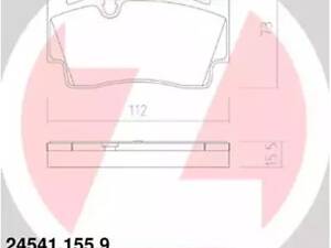 Комплект гальмівних колодок на 718, 911, Boxster, Cayman
