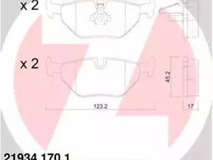 Комплект тормозных колодок на 75, 9-5, Seria 3, Z4, ZT