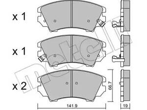 Комплект гальмівних колодок на 9-5, Astra J, Cascada, Insignia A, Malibu, Zafira C