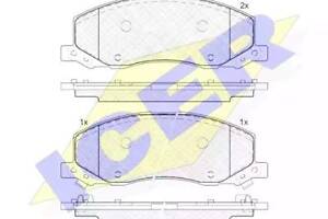 Комплект тормозных колодок на 9-5, Flying Spur, Insignia A