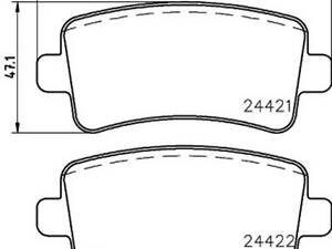 Комплект тормозных колодок на 9-5, Insignia A, Malibu