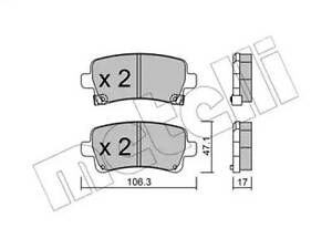 Комплект тормозных колодок на 9-5, Insignia A, Malibu