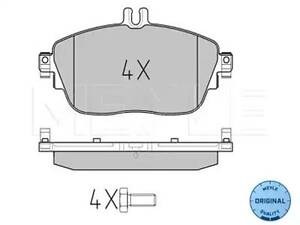 Комплект тормозных колодок на A-Class, B-Class, CLA-Class, GLA-Class