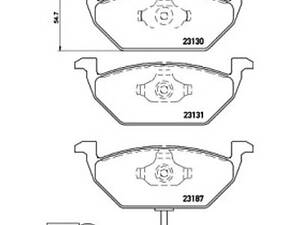 Комплект гальмівних колодок на A1, A2, A3, Altea, Altea XL, Beetle, Bora, Caddy, Citigo, Fabia, Golf, Ibiza, Jetta, Le...