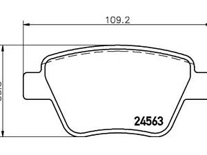 Комплект гальмівних колодок на A1, A3, Altea, Altea XL, Beetle, Caddy, Eos, Golf, Jetta, Leon, Octavia, Scirocco, Supe...