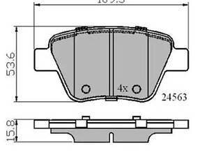 Комплект тормозных колодок на A1, A3, Altea, Altea XL, Beetle, Caddy, Eos, Golf, Jetta, Leon, Octavia, Scirocco, Supe...