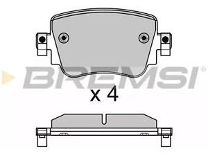 Комплект гальмівних колодок на A1, Alhambra, Caddy, Golf, Leon, Octavia, Passat B8, Q3, Sharan