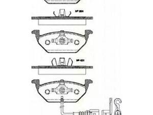 Комплект тормозных колодок на A2, A3, Altea, Altea XL, Beetle, Bora, Caddy, Fabia, Golf, Ibiza, Jetta, Leon, New Beet...