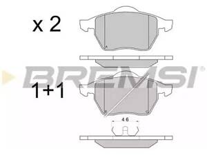 Комплект тормозных колодок на A3, A4, A6, Alhambra, Bora, Galaxy, Golf, Ibiza, Leon, New Beetle, Octavia, Passat B5, ...