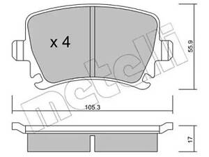 Комплект тормозных колодок на A3, A4, A6, Altea, Altea XL, Caddy, Eos, Exeo, Golf, Jetta, Leon, Octavia, Passat B6, S...