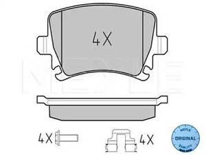 Комплект тормозных колодок на A3, A4, A6, Altea, Altea XL, Caddy, Eos, Exeo, Golf, Jetta, Leon, Octavia, Passat B6, P...