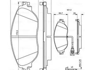 Комплект гальмівних колодок A3, Alhambra, Arteon, Golf, Kodiaq, Octavia, Passat B7, Passat B8, Passat CC, Sharan, S...