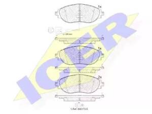 Комплект гальмівних колодок A3, Alhambra, Golf, Kodiaq, Leon, Octavia, Passat B7, Passat B8, Passat CC, Sharan, Sup...