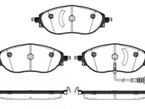 Комплект гальмівних колодок A3, Alhambra, Golf, Leon, Octavia, Passat B7, Passat B8, Passat CC, Sharan, Superb, Tiguan