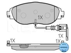 Комплект тормозных колодок на A3, Alhambra, Golf, Leon, Octavia, Passat B7, Passat B8, Passat CC, Sharan