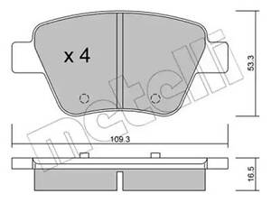 Комплект тормозных колодок на A3, Beetle, Caddy, Eos, Golf, Jetta, Leon, Octavia, Passat CC, Scirocco, Superb, Touran...