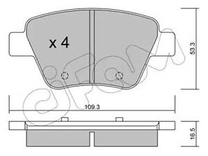 Комплект тормозных колодок на A3, Beetle, Caddy, Eos, Golf, Jetta, Leon, Octavia, Passat CC, Scirocco, Superb, Touran...