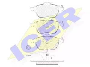 Комплект гальмівних колодок на A3, Bora, Golf, Ibiza, Leon, New Beetle, Octavia, TT, Toledo