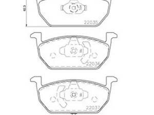 Комплект тормозных колодок на A3, Golf, Leon, Octavia
